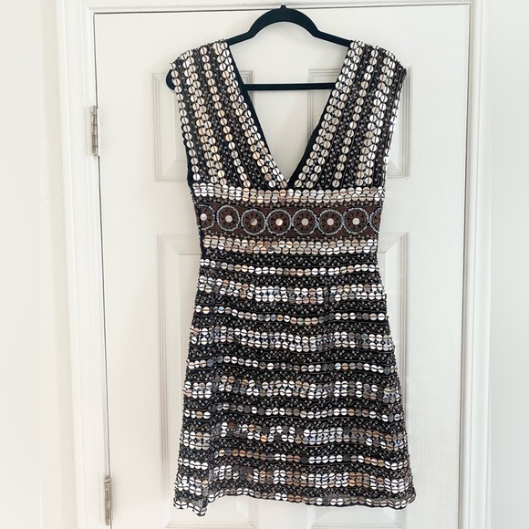 Scala Hand-Beaded Mini Dress - Picture 4 of 7